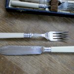 Antique fish knives & forks set