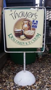 Vintage ice cream sign
