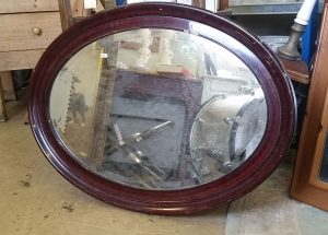 Vintage oval mirror